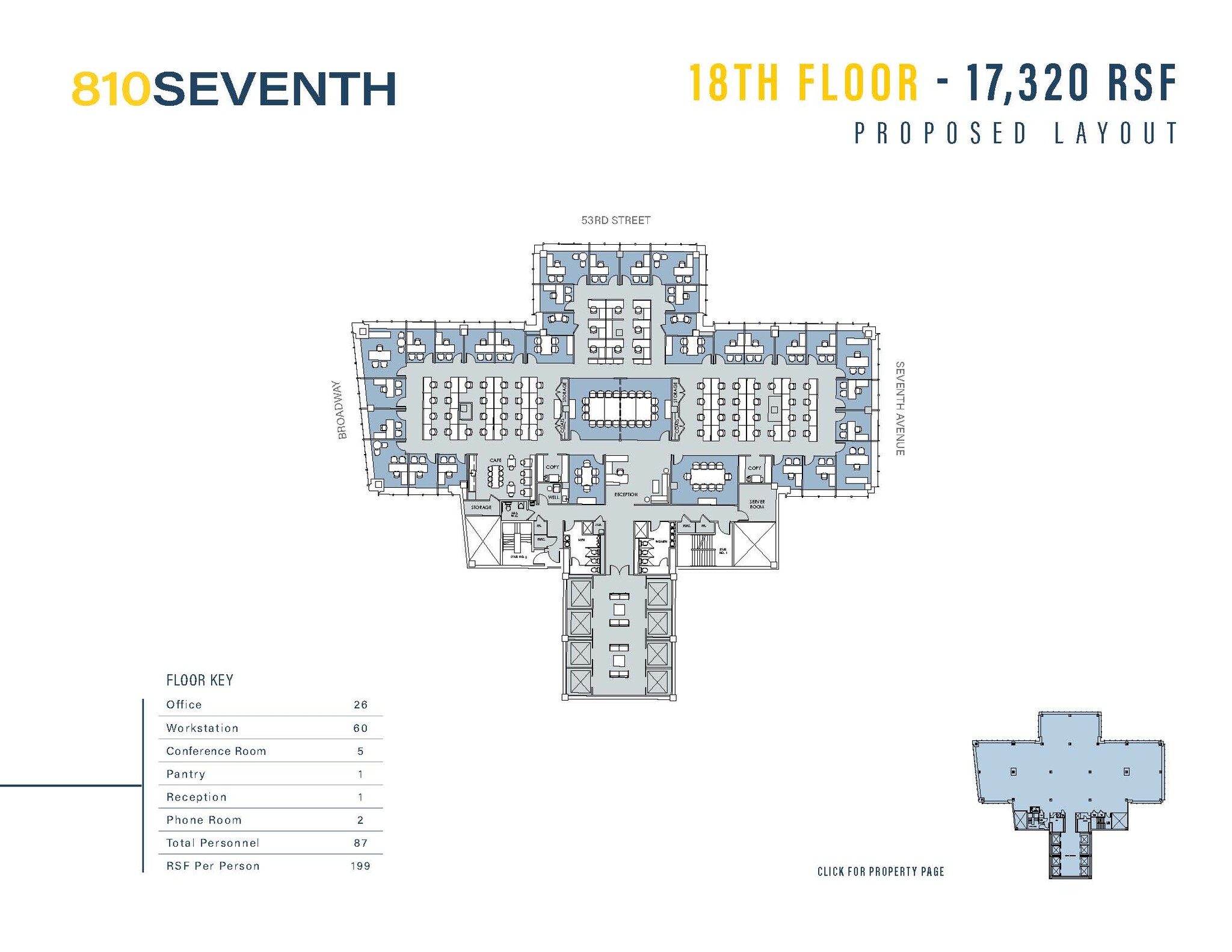 810 Seventh Ave, New York, NY for rent Floor Plan- Image 1 of 1