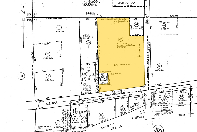 3807-3811 Sierra Hwy, Acton, CA for rent - Plat Map - Image 2 of 2