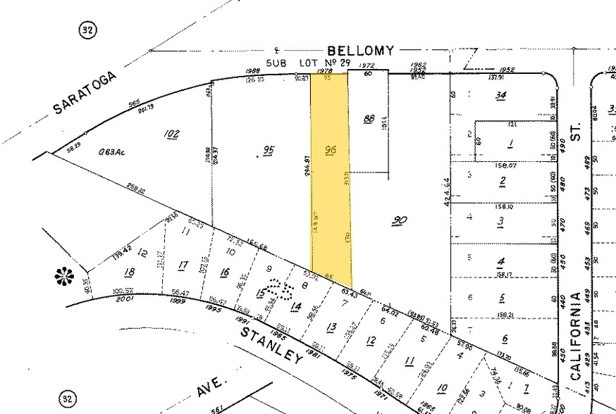 1978 Bellomy St, Santa Clara, CA for sale - Plat Map - Image 3 of 3