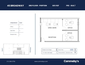 45 Broadway, New York, NY for rent Floor Plan- Image 1 of 1