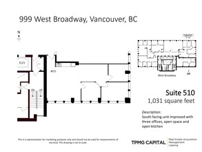 999 W Broadway, Vancouver, BC for rent Site Plan- Image 1 of 1