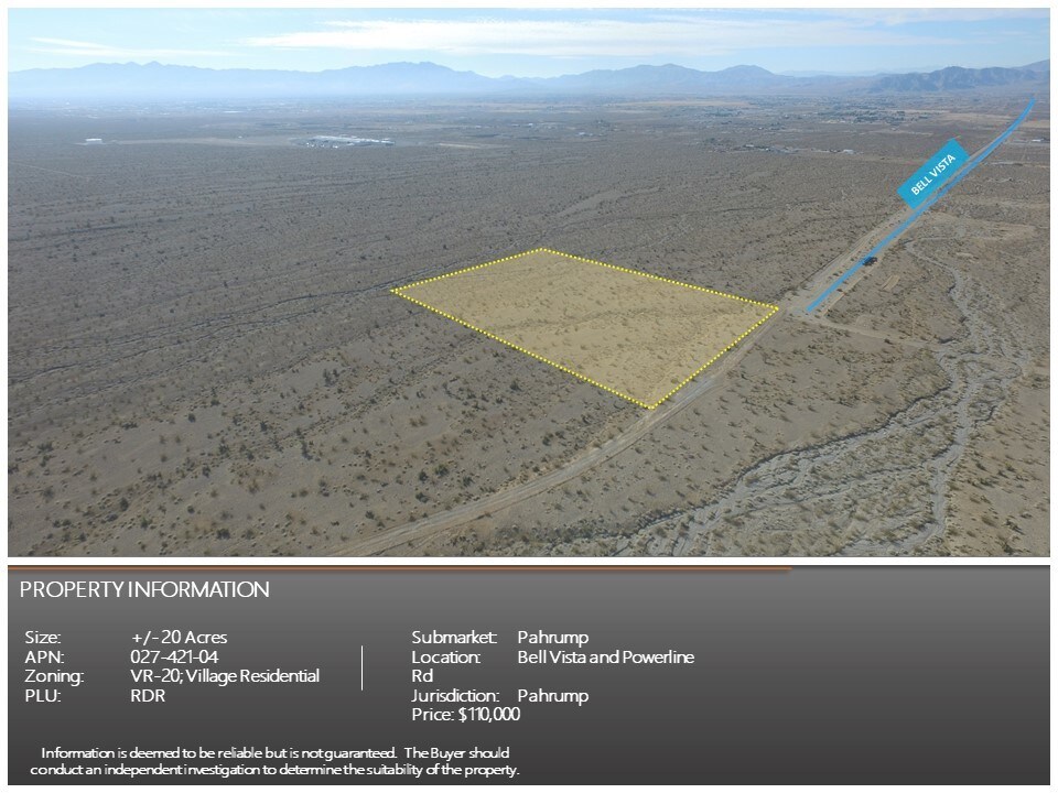 BELL VISTA & POWERLINE, Pahrump, NV for sale Other- Image 1 of 1
