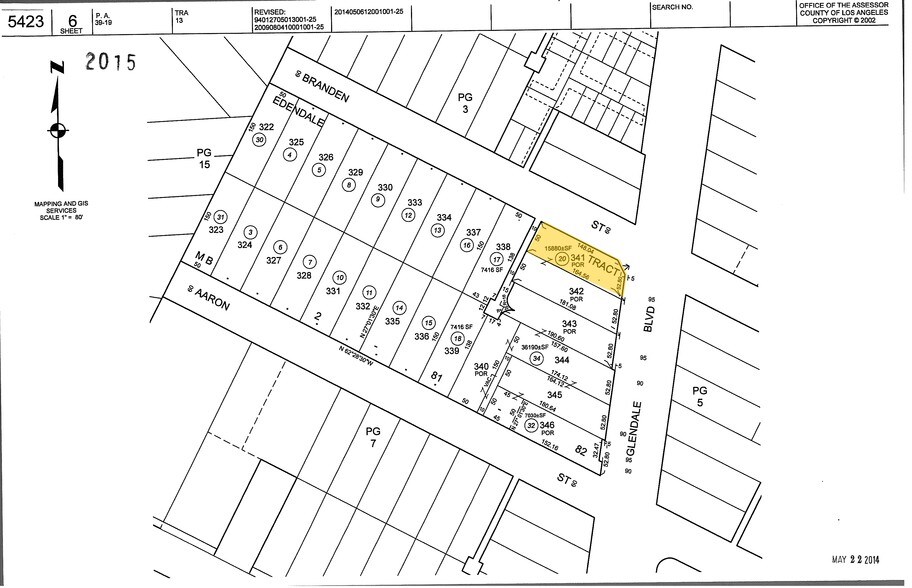 1761-1769 Glendale Blvd, Los Angeles, CA for rent - Plat Map - Image 2 of 18