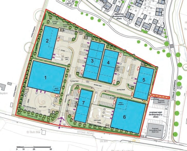 Stoke Rd, Bishops Cleeve for rent - Site Plan - Image 2 of 3