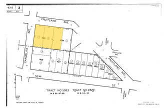 3810 Fruitland Ave, Maywood, CA for sale Plat Map- Image 1 of 1