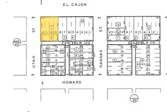 2855-2859 El Cajon Blvd, San Diego, CA for sale Plat Map- Image 1 of 1