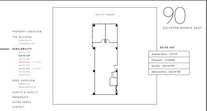 90 Eglinton Ave E, Toronto, ON for rent Floor Plan- Image 1 of 1