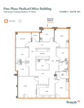 1305 Airport Fwy, Bedford, TX for rent Floor Plan- Image 1 of 2