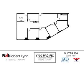 1700 Pacific Ave, Dallas, TX to rent Floor Plan- Image 1 of 2
