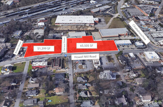 Howell Mill Rd, Atlanta, GA - aerial  map view