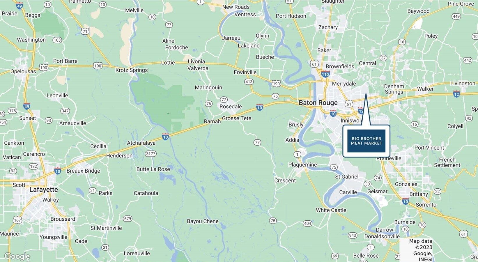 12606 S Choctaw Dr, Baton Rouge 70815 Big Brother Meat Market