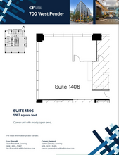 700 W Pender St, Vancouver, BC for rent Floor Plan- Image 1 of 1