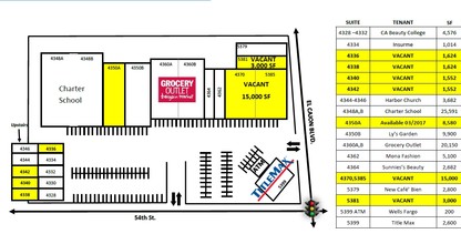 5379-5399 El Cajon Blvd, San Diego, CA for rent Site Plan- Image 2 of 2