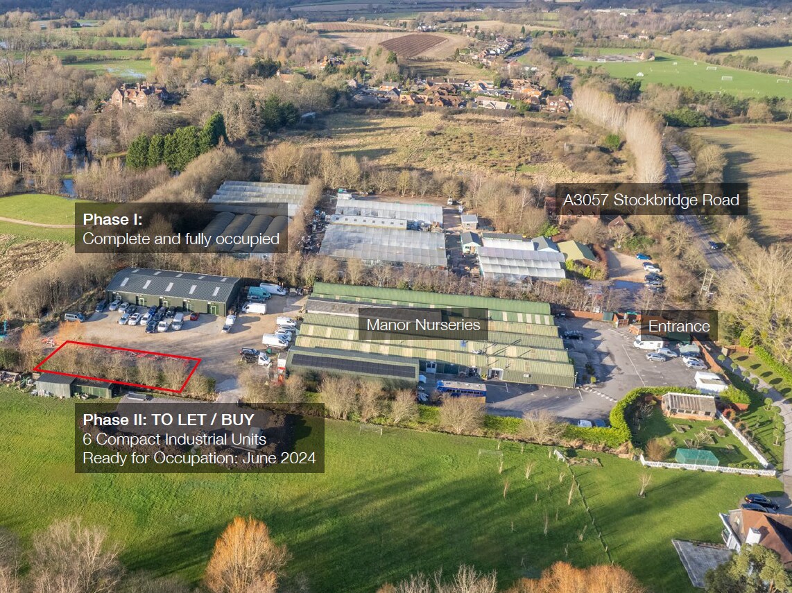 Stockbridge Rd, Romsey for sale Aerial- Image 1 of 1