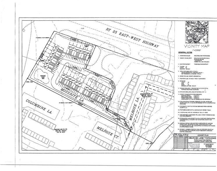 1700 Melrose Ln, Forest Hill, MD for sale - Site Plan - Image 2 of 3