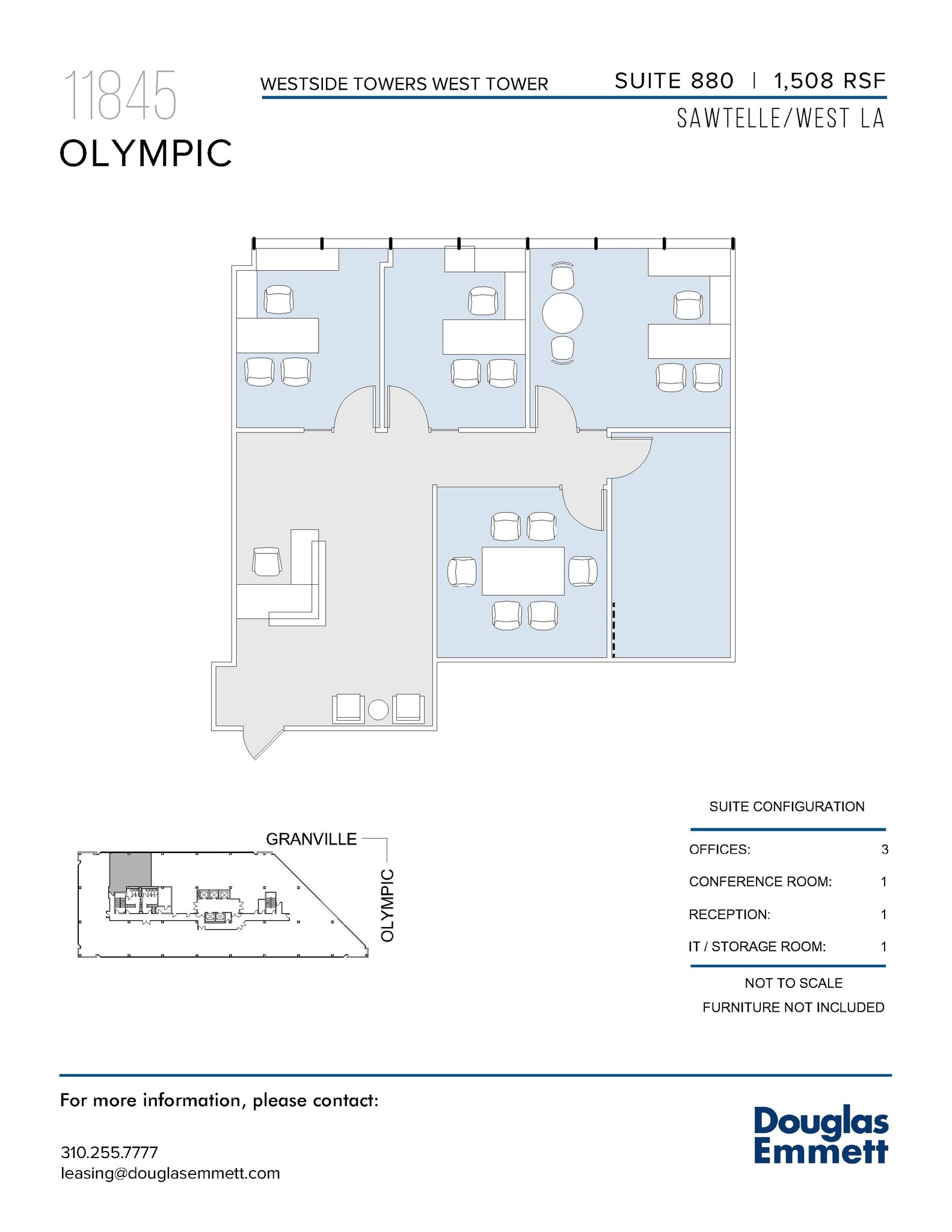 11845 W Olympic Blvd, Los Angeles, CA to rent Floor Plan- Image 1 of 1