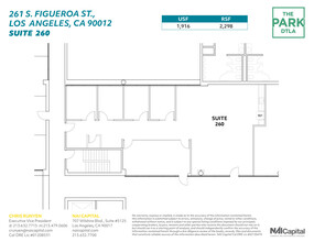 261 S Figueroa St, Los Angeles, CA for rent Floor Plan- Image 1 of 1