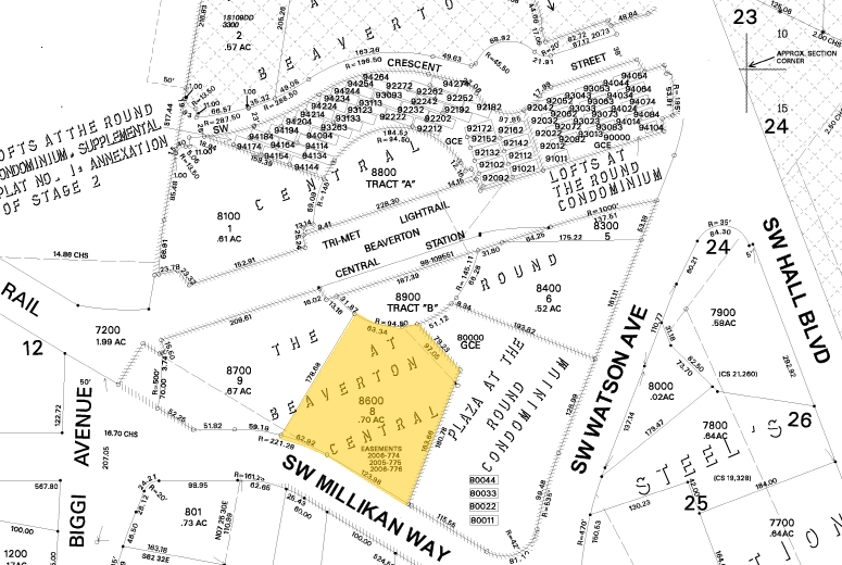 12655 SW Millikan Way, Beaverton, OR for rent - Plat Map - Image 2 of 20