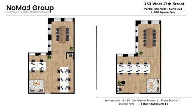 153 W 27th St, New York, NY for rent Floor Plan- Image 1 of 4