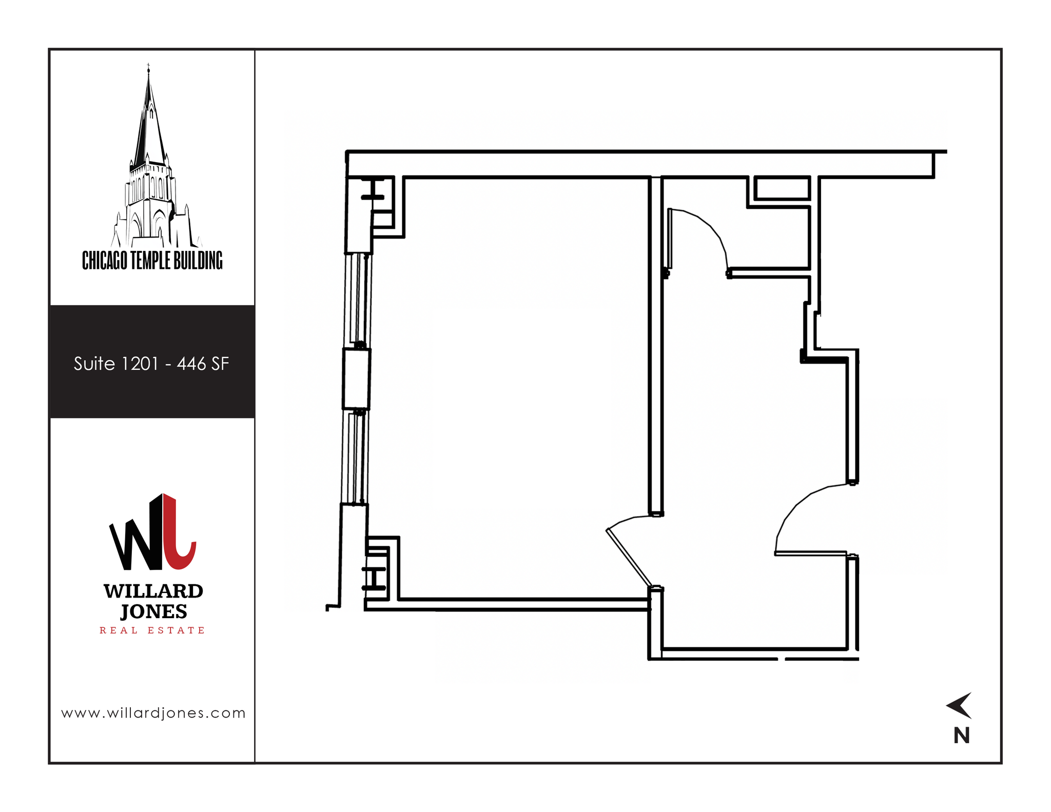 77 W Washington St, Chicago, IL to rent Floor Plan- Image 1 of 1