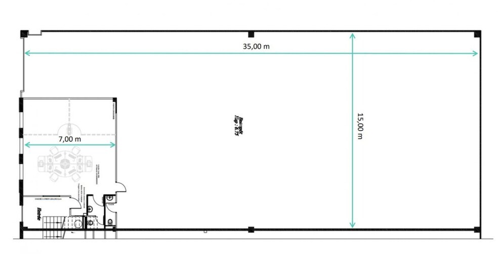 Light Industrial in Gennevilliers to rent - Floor Plan - Image 2 of 3
