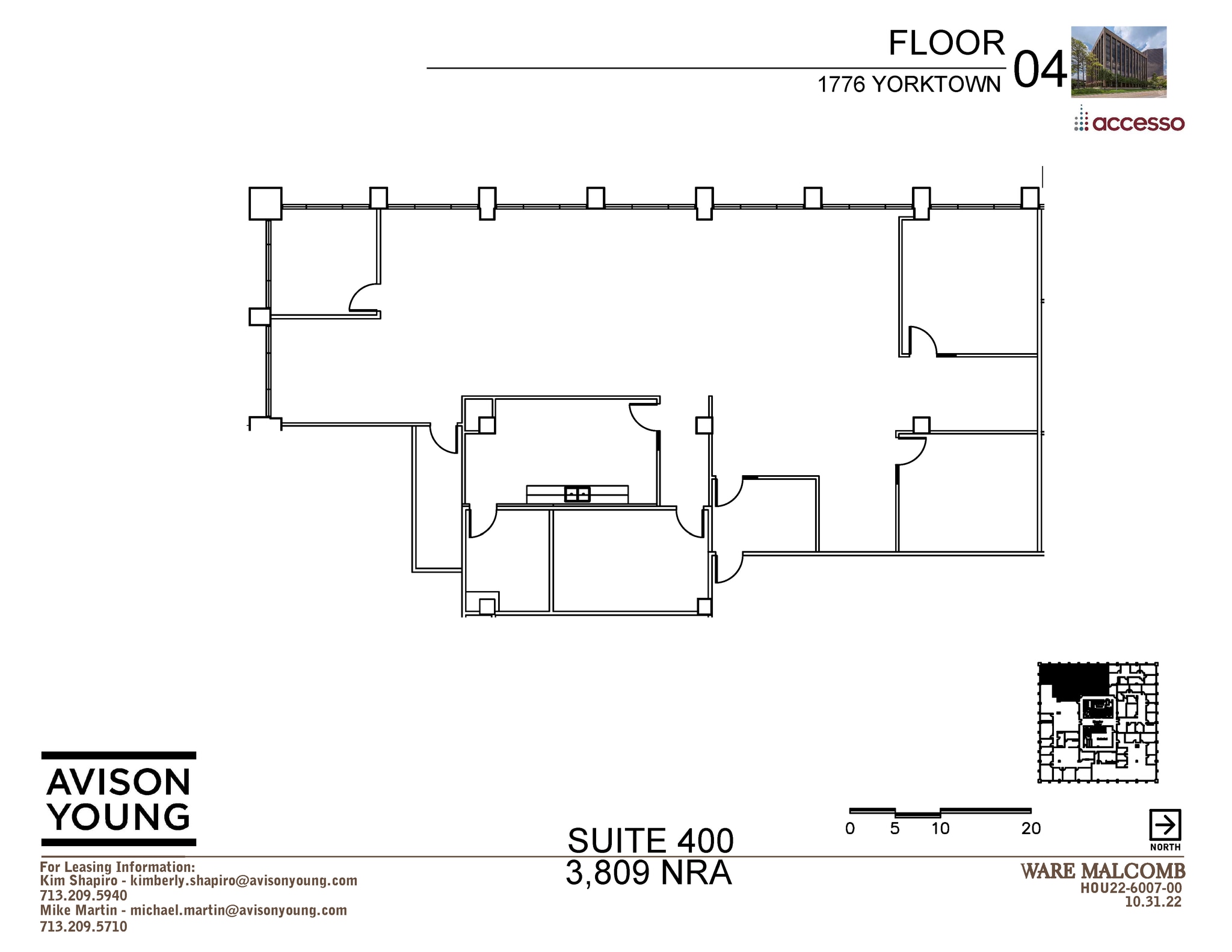 1776 Yorktown St, Houston, TX to rent Floor Plan- Image 1 of 2