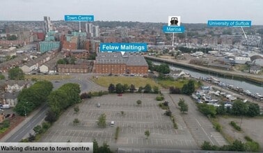 Felaw St, Ipswich, SFK - Aerial map view