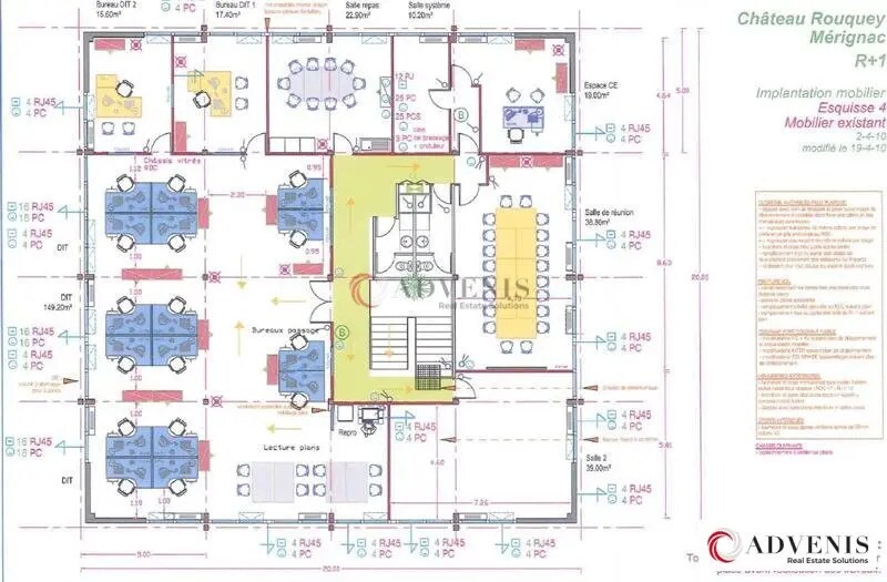 Office in Mérignac to rent - Floor Plan - Image 3 of 4
