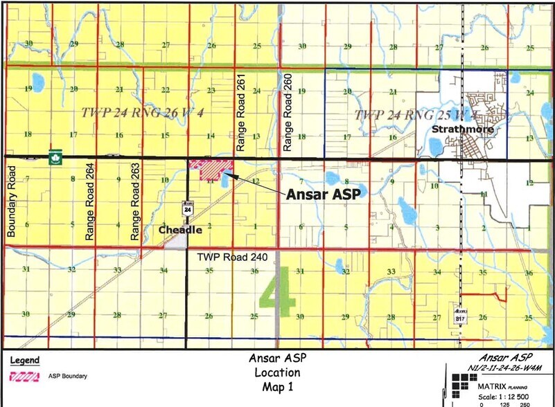 1 Range Road 261, Cheadle, AB for sale - Site Plan - Image 2 of 8