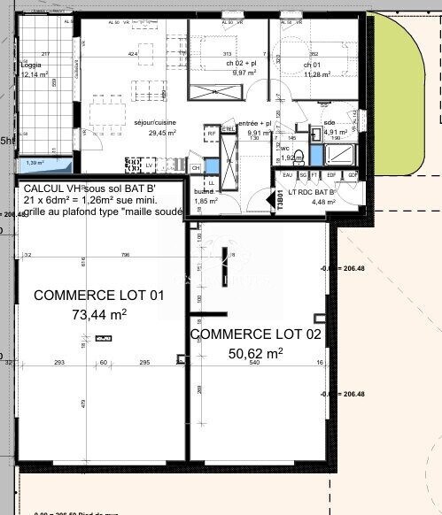Retail in Pusignan to rent - Floor Plan - Image 3 of 4