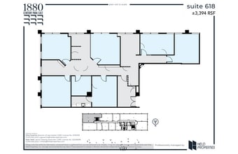 1880 Century Park E, Los Angeles, CA to rent Floor Plan- Image 2 of 2
