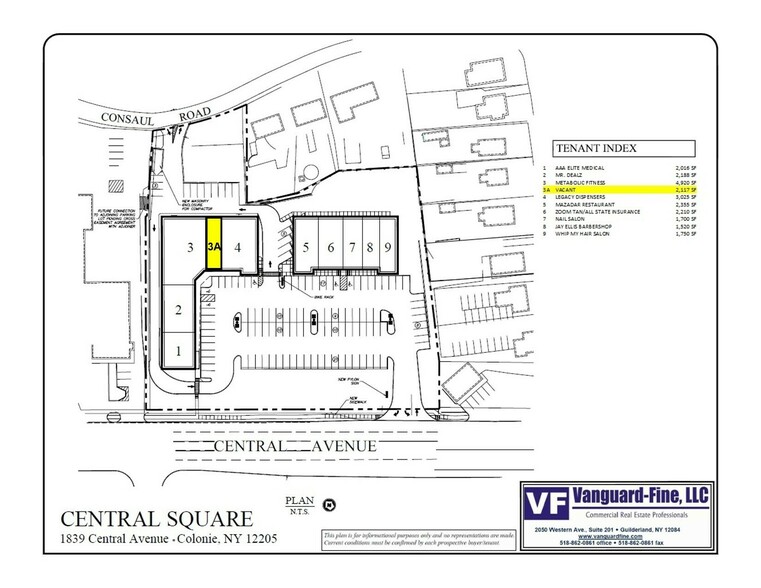 1839 Central Ave, Colonie, NY for rent - Site Plan - Image 3 of 3