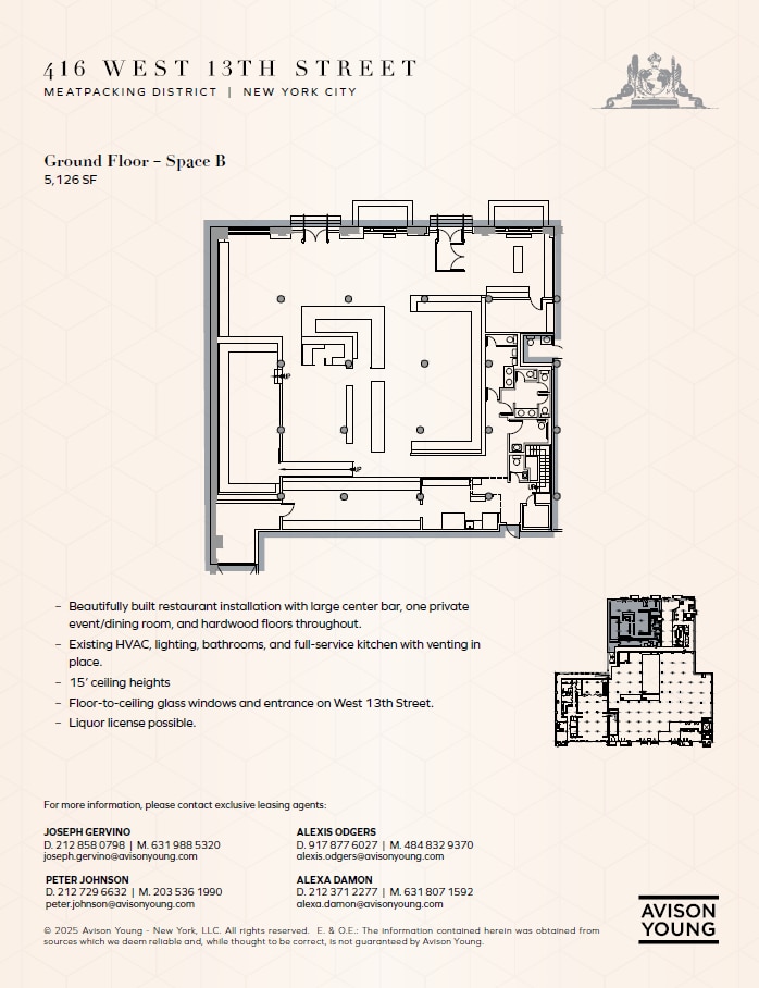 416 W 13th St, New York, NY to rent Floor Plan- Image 1 of 10