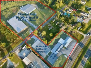 55 Wood Rd, Griffin, GA - aerial  map view