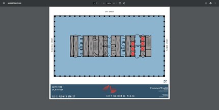 515 S Flower St, Los Angeles, CA for rent Floor Plan- Image 1 of 1