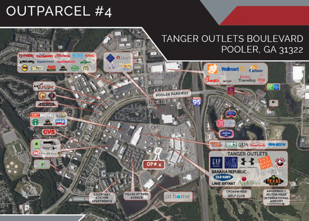 200 Tanger Outlet Blvd, Pooler, GA for sale - Aerial - Image 1 of 1