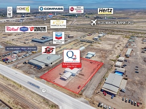 3090 Texas 17, Pecos, TX - AERIAL  map view