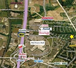 6626-6676 Mexico Rd, Saint Peters, MO - AERIAL  map view