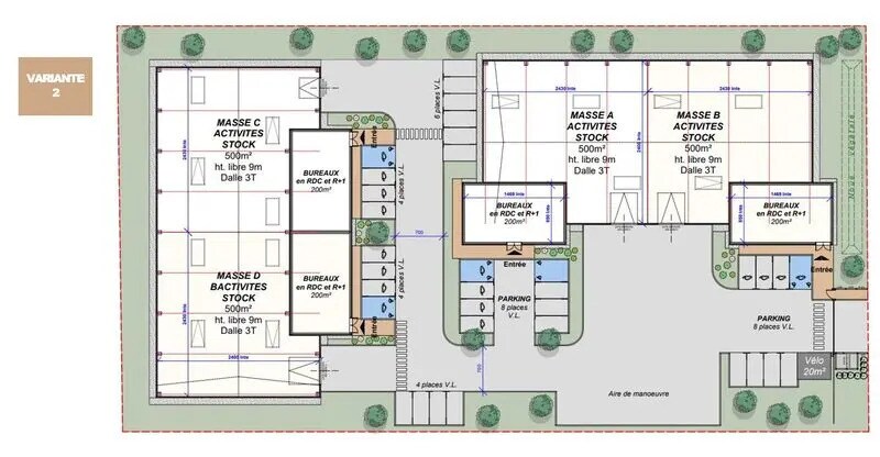Light Industrial in Genas for sale - Site Plan - Image 3 of 3