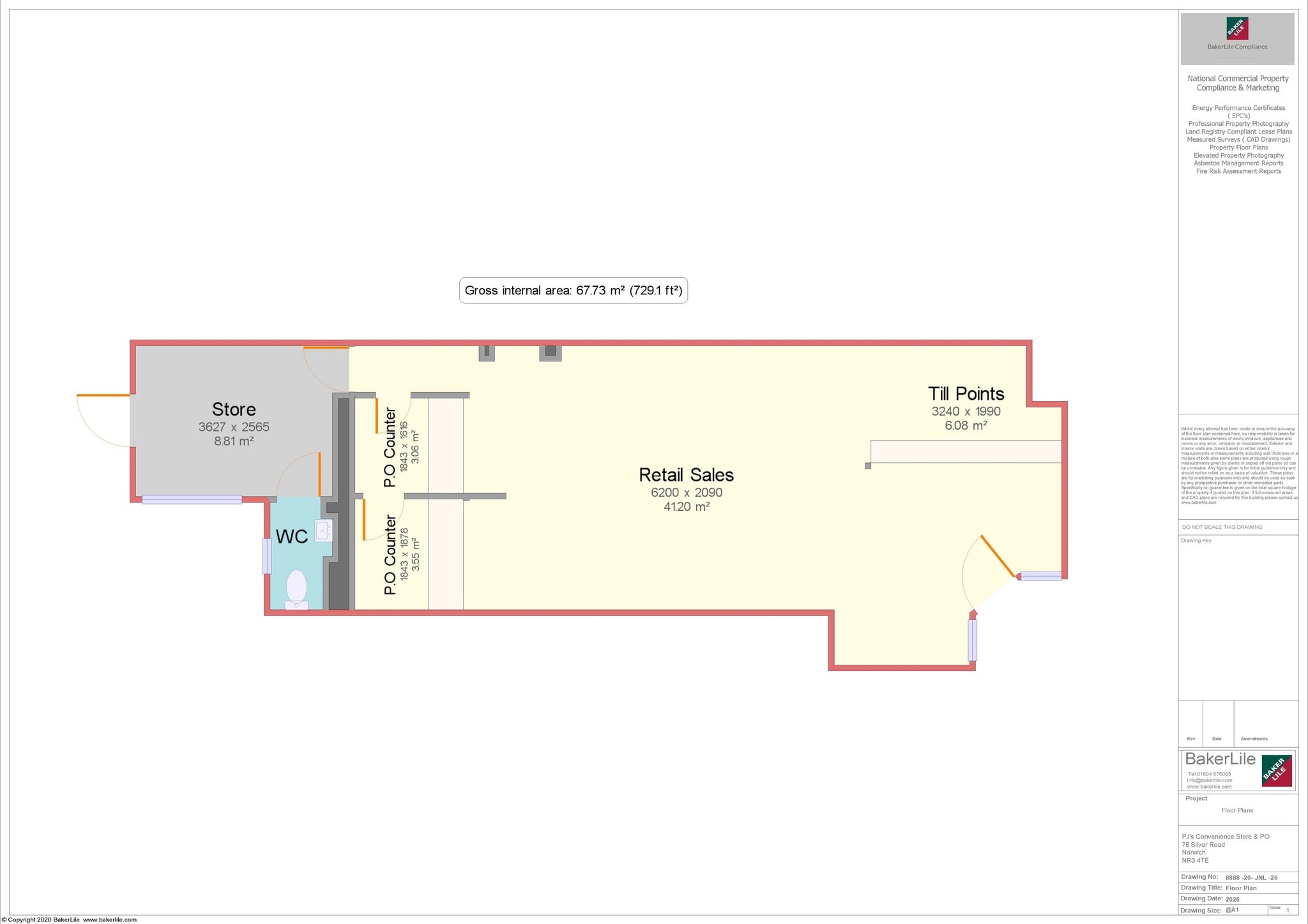 78-78b Silver Rd, Norwich to rent Floor Plan- Image 1 of 8