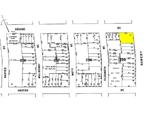 116-122 Bowery, New York, NY for sale - Plat Map - Image 1 of 1