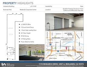 1115 Research Dr, Redlands, CA for rent Floor Plan- Image 1 of 2