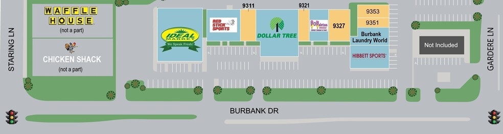 9301-9353 Burbank Dr, Baton Rouge, LA for rent - Site Plan - Image 2 of 7