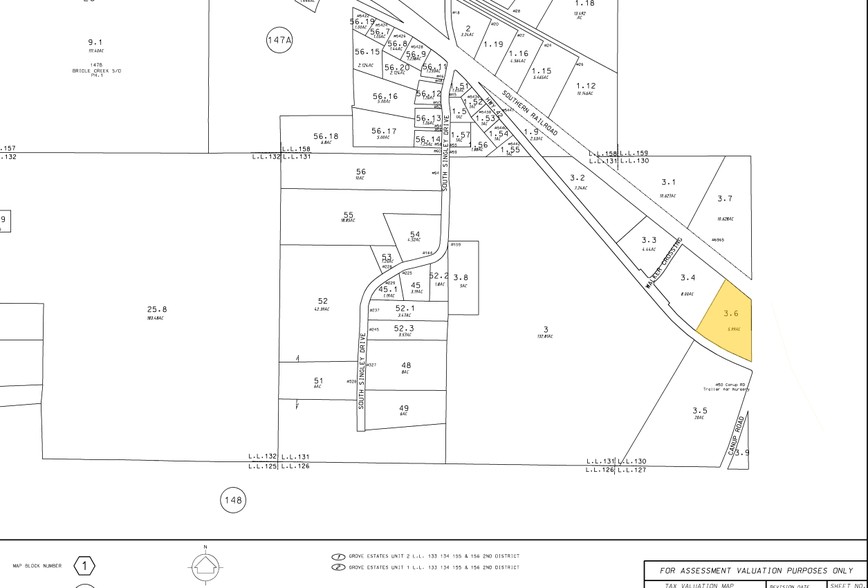 6965 Highway 42, Locust Grove, GA for rent - Plat Map - Image 3 of 4