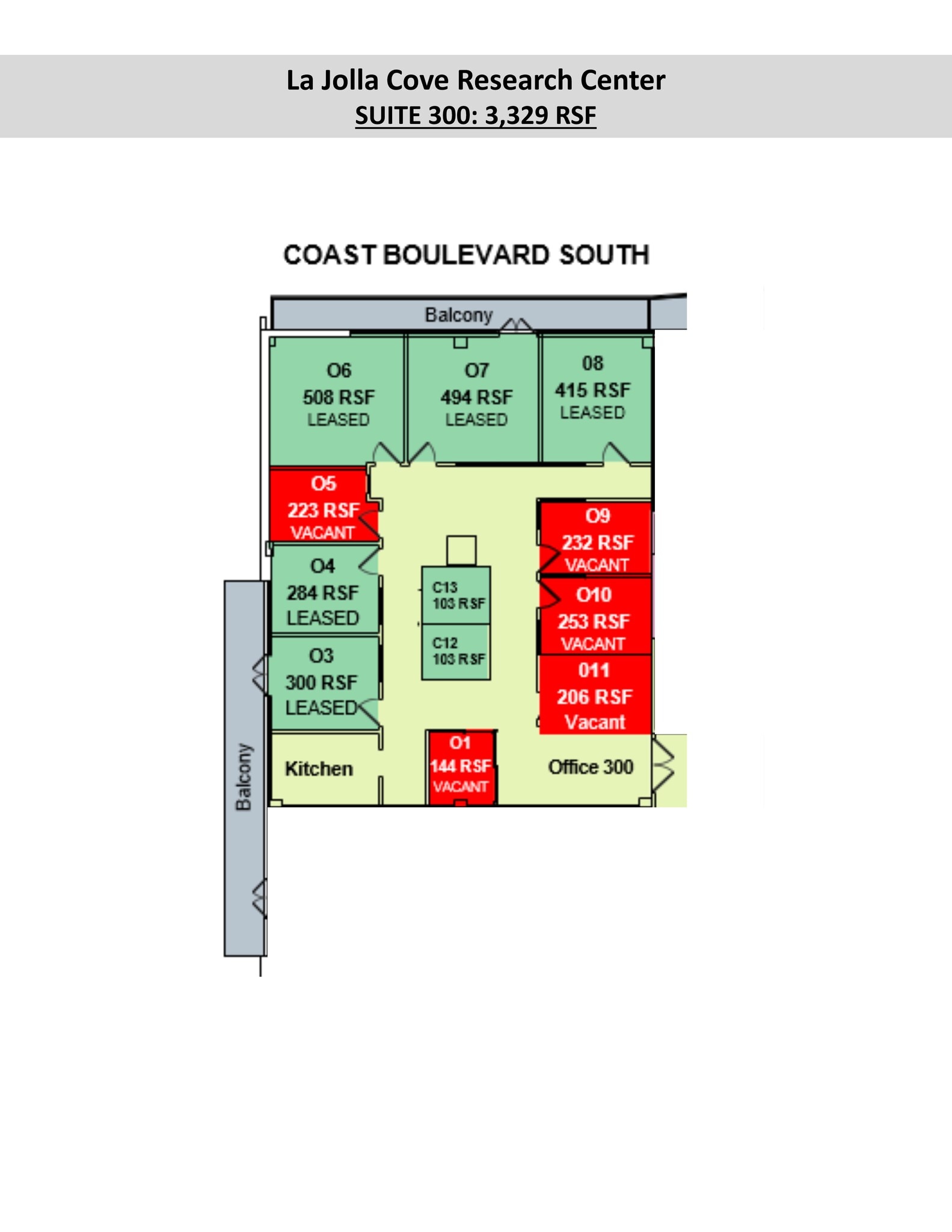 505 Coast Blvd S, La Jolla, CA to rent Site Plan- Image 1 of 1