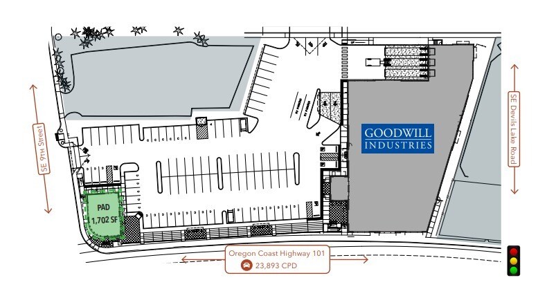 900 SE Highway 101, Lincoln City, OR for rent - Site Plan - Image 2 of 2