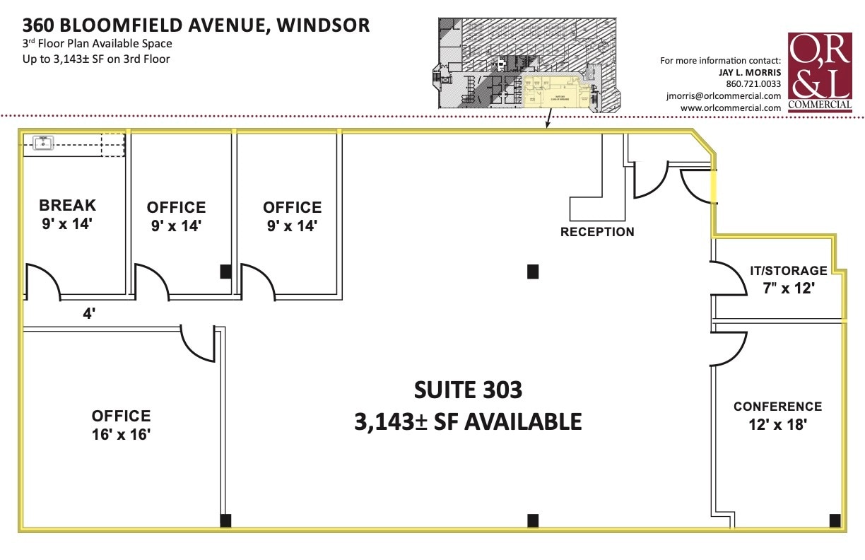 360 Bloomfield Ave, Windsor, CT to rent Floor Plan- Image 1 of 1