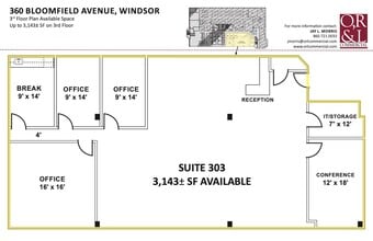 360 Bloomfield Ave, Windsor, CT to rent Floor Plan- Image 1 of 1