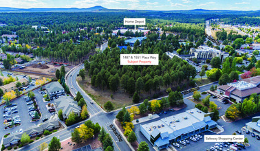 1487-1551 S Plaza Way, Flagstaff, AZ - aerial  map view - Image1