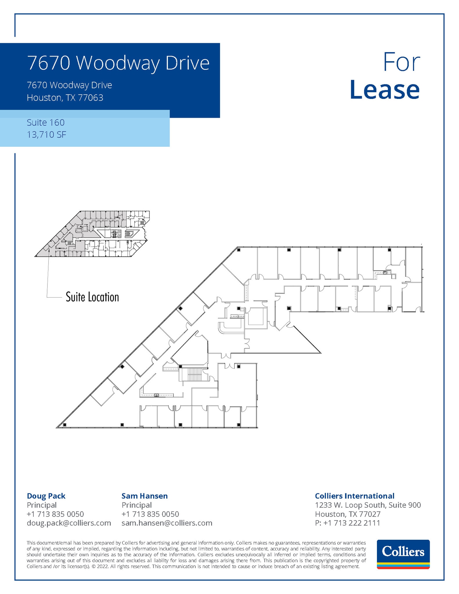 7670 Woodway Dr, Houston, TX for rent Floor Plan- Image 1 of 1